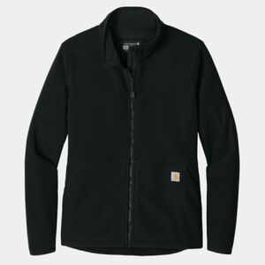 Women's Textured Full Zip Fleece Jacket Thumbnail