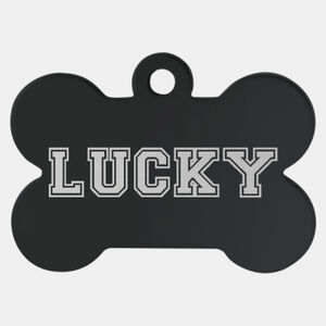 Personalized Aluminum Bone Pet Tag - Small Thumbnail