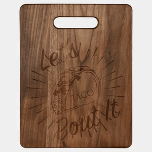 Personalized 11 1/2" x 8 3/4" Walnut Cutting Board Thumbnail