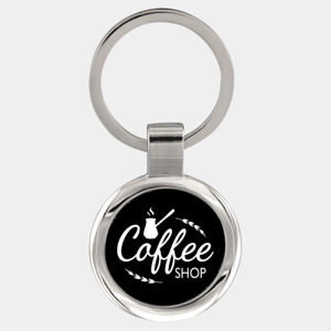 Personalized Anodized Aluminum Round Keychain Thumbnail