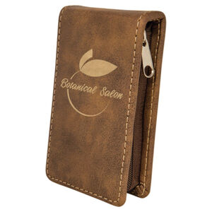 Personalized 7-Piece Rustic/Gold Laserable Leatherette Manicure Gift Set Thumbnail