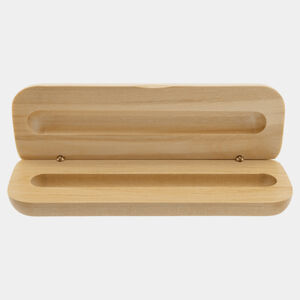 Personalized 6 3/4" x 2 1/8" Maple Pen Case (Case Only, pen not included) Thumbnail
