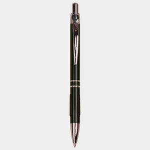 Personalized Black with Silver Trim Laserable Pen with Gripper Thumbnail
