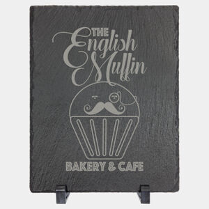 Personalized 9" x 7" Rectangle Slate Decor with Plastic Feet Thumbnail