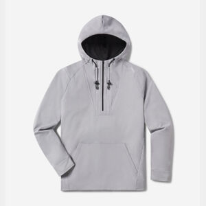 UNRL Crossover Half-Zip Hoodie - Heather Gray Thumbnail