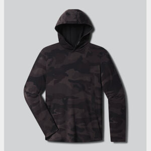 UNRL Ultra Hooded Long Sleeve - Black Camo Thumbnail