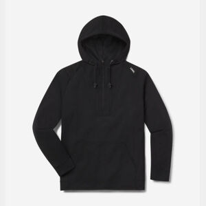 UNRL Crossover Half-Zip Hoodie - Black Thumbnail