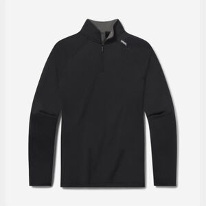 UNRL Interlock Quarter Zip - Black Thumbnail