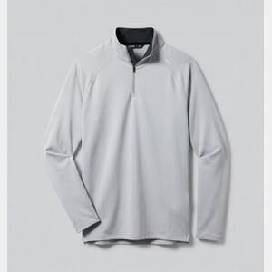UNRL Interlock Quarter Zip - Core Gray Thumbnail