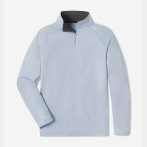 UNRL Interlock Quarter Zip - Sky Blue Thumbnail