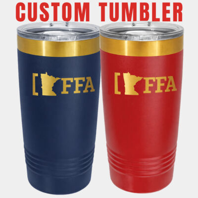 FFA Custom 20 oz. Gold Ringneck Tumblers Thumbnail