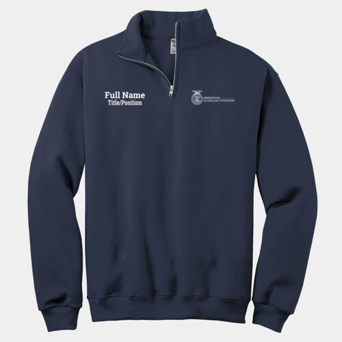 Alumni Custom  - NuBlend ® 1/4 Zip Cadet Collar Sweatshirt Thumbnail