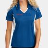 Women's Side Blocked Micropique Sport Wick ® Polo Thumbnail