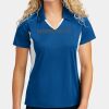 Women's Side Blocked Micropique Sport Wick ® Polo Thumbnail